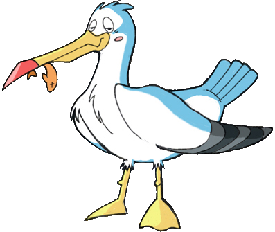 Chicken, Seagull, Butterfly - Gulls (397x335)