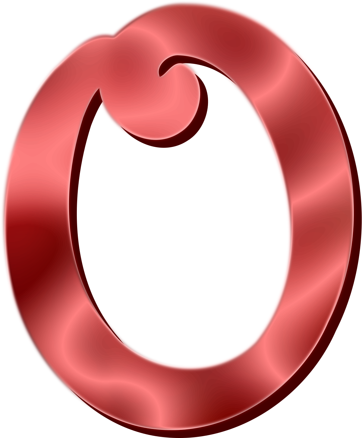 Letter O - Clip Art (1972x2400)