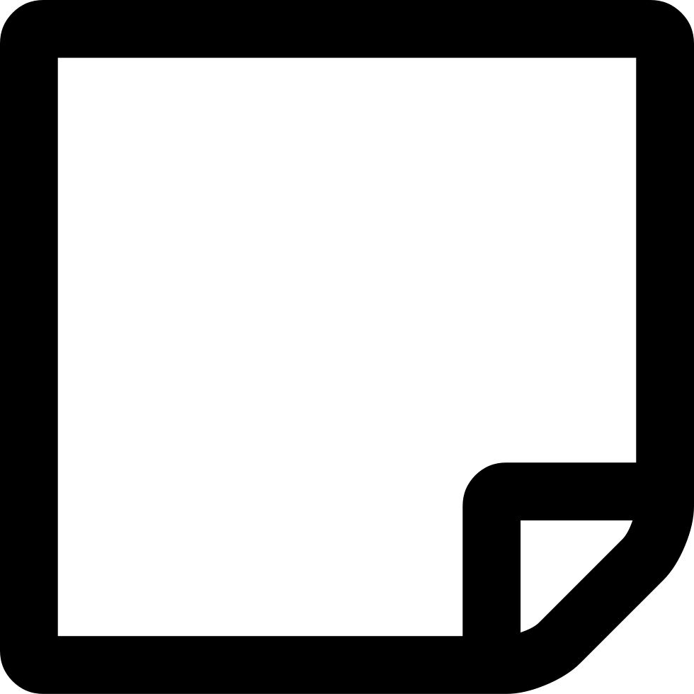 Sticky Note O Comments - Scalable Vector Graphics (980x980)