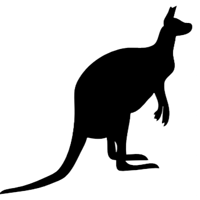 Abc's Flashforward - Kangaroo Silhouette (400x400)