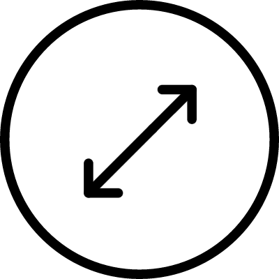 Double Arrow Diagonal In A Circle Vector - Play Button (400x400)