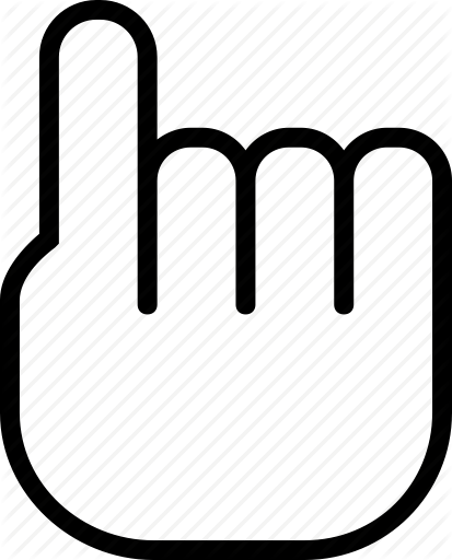 Finger Clipart Indicator - Hand Indicator (413x512)