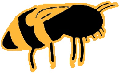 Bee - Illustration (459x383)