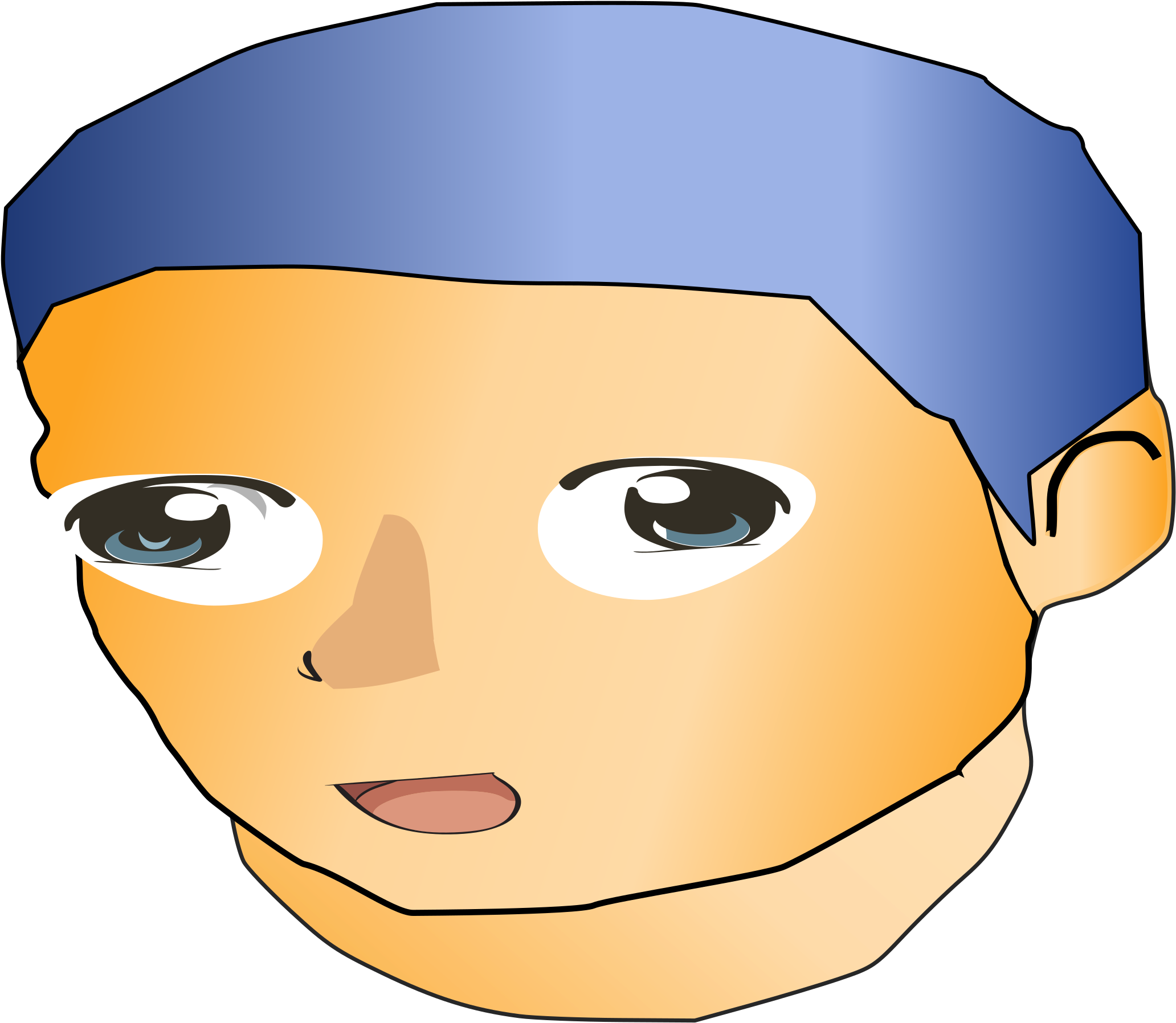Big Image - Anime Clipart (2400x2239)