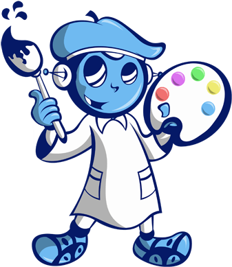 Mingo Web Design Mascot - Web Design (350x405)