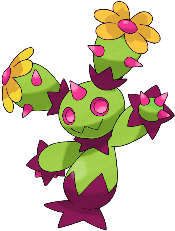 Pokemon Maractus Evolution (600x789)