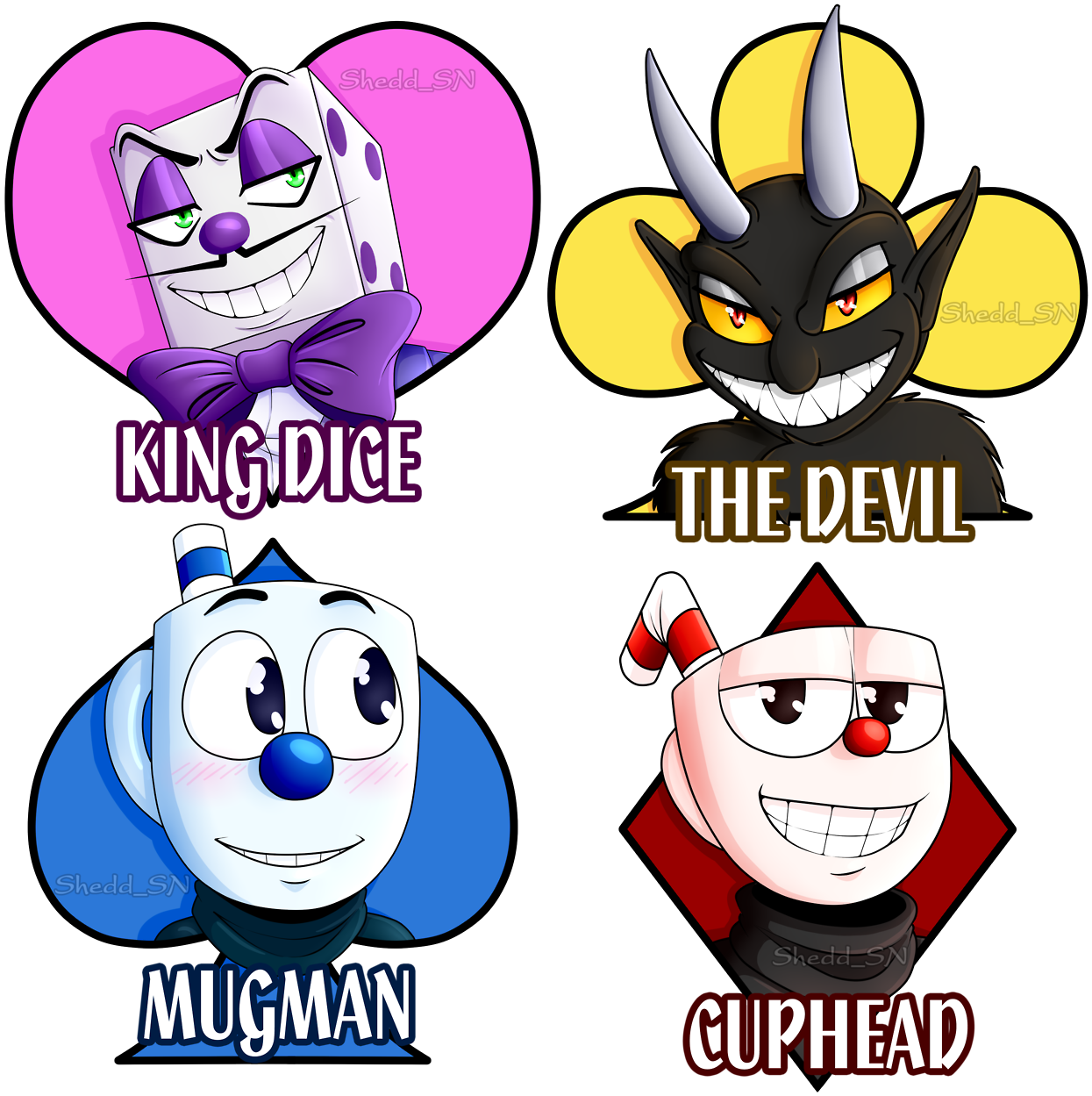 King Dice Kingdice Cuphead King Dice King Dice Cuphead - Devil (1280x1259)