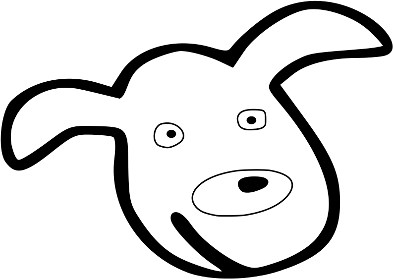 Perrito Para Colorear - Scalable Vector Graphics (800x566)
