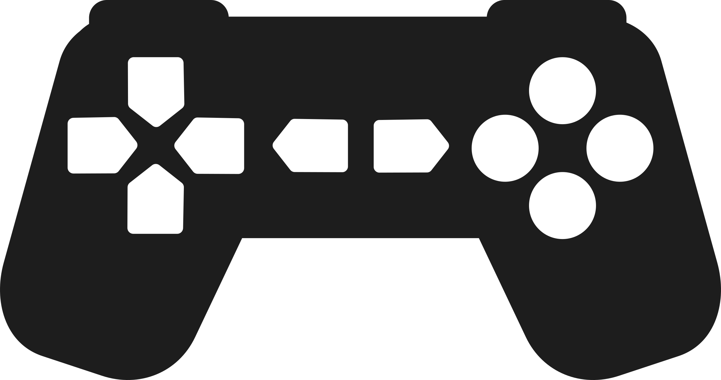 Clipart - Game Controller Clip Art Transparent (2400x1264)