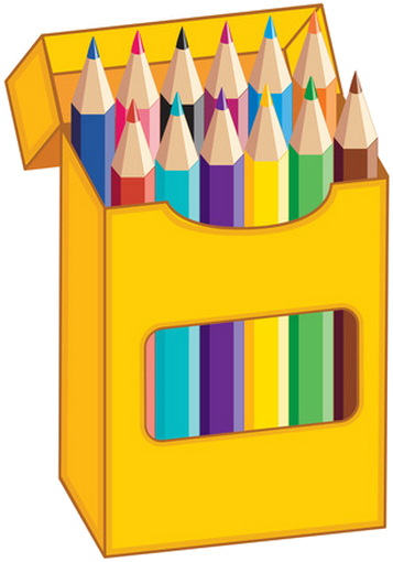 Colored Pencils Clipart (425x605)