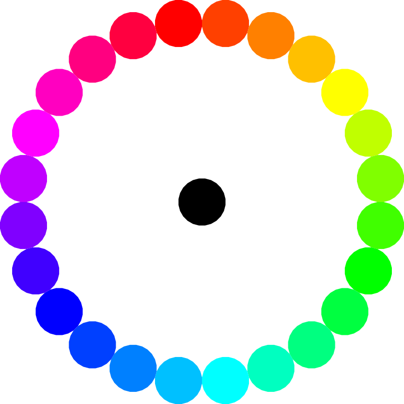 Rainbow Circle Dot Clipart (800x800)
