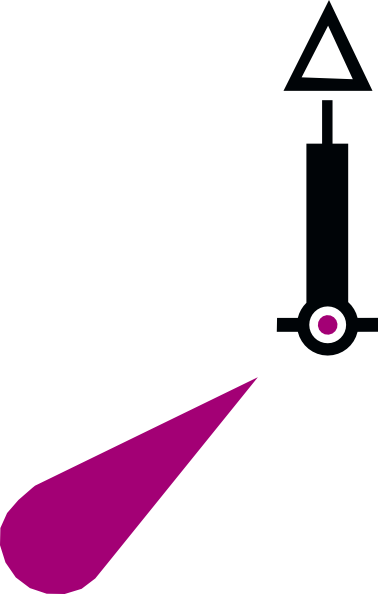 Free Vector Nchart Symbol Int Lighted Beacon Red Conicaltm - Vector Graphics (384x598)