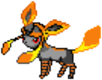 Candy Corn Glaceon - Pixel Art (420x420)