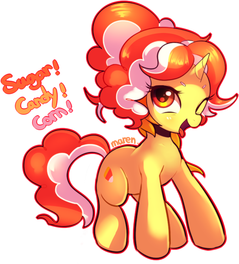 Oc Pony - Candy Corn (861x929)