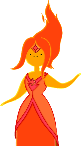 Adventure Time Princess Cotton Candy Download - Adventure Time Flame Princess Transparent (500x500)