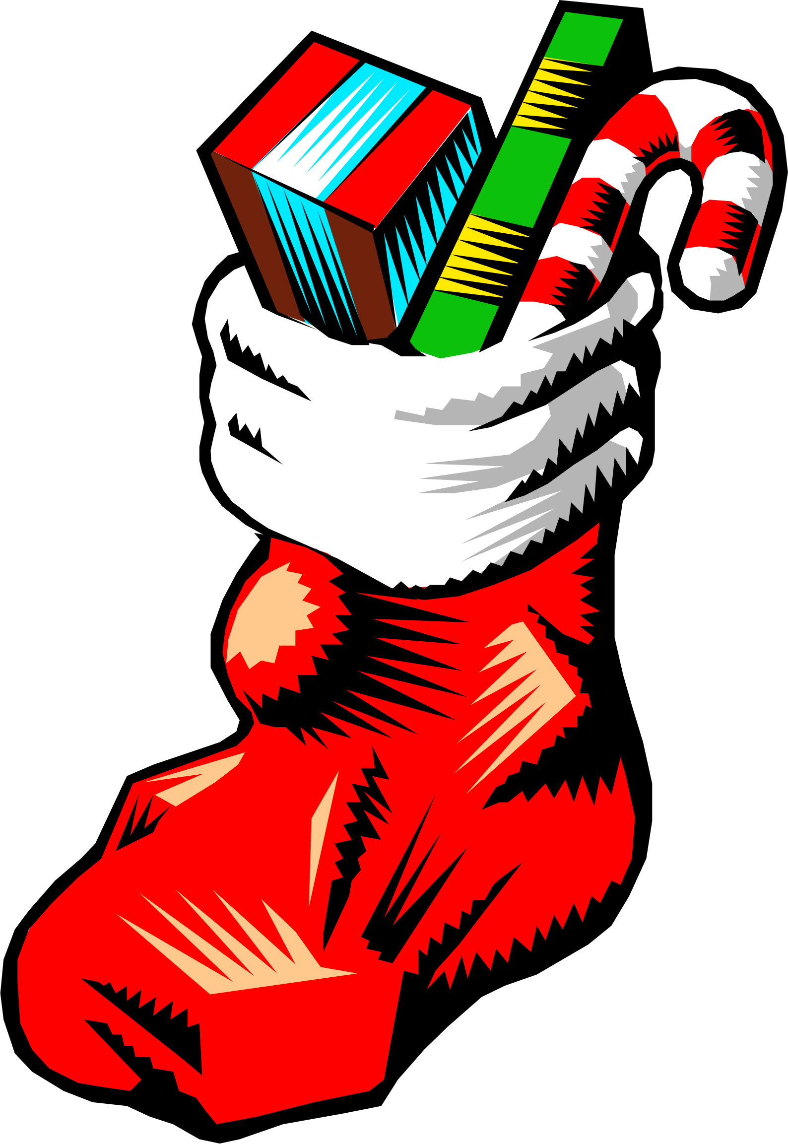 Big Image - Stocking Filled With Candy (1588x2305)