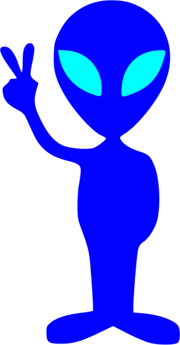 Little Green Alien - มนุษย์ ต่าง ดาว สี เขียว การ์ตูน (600x1151)