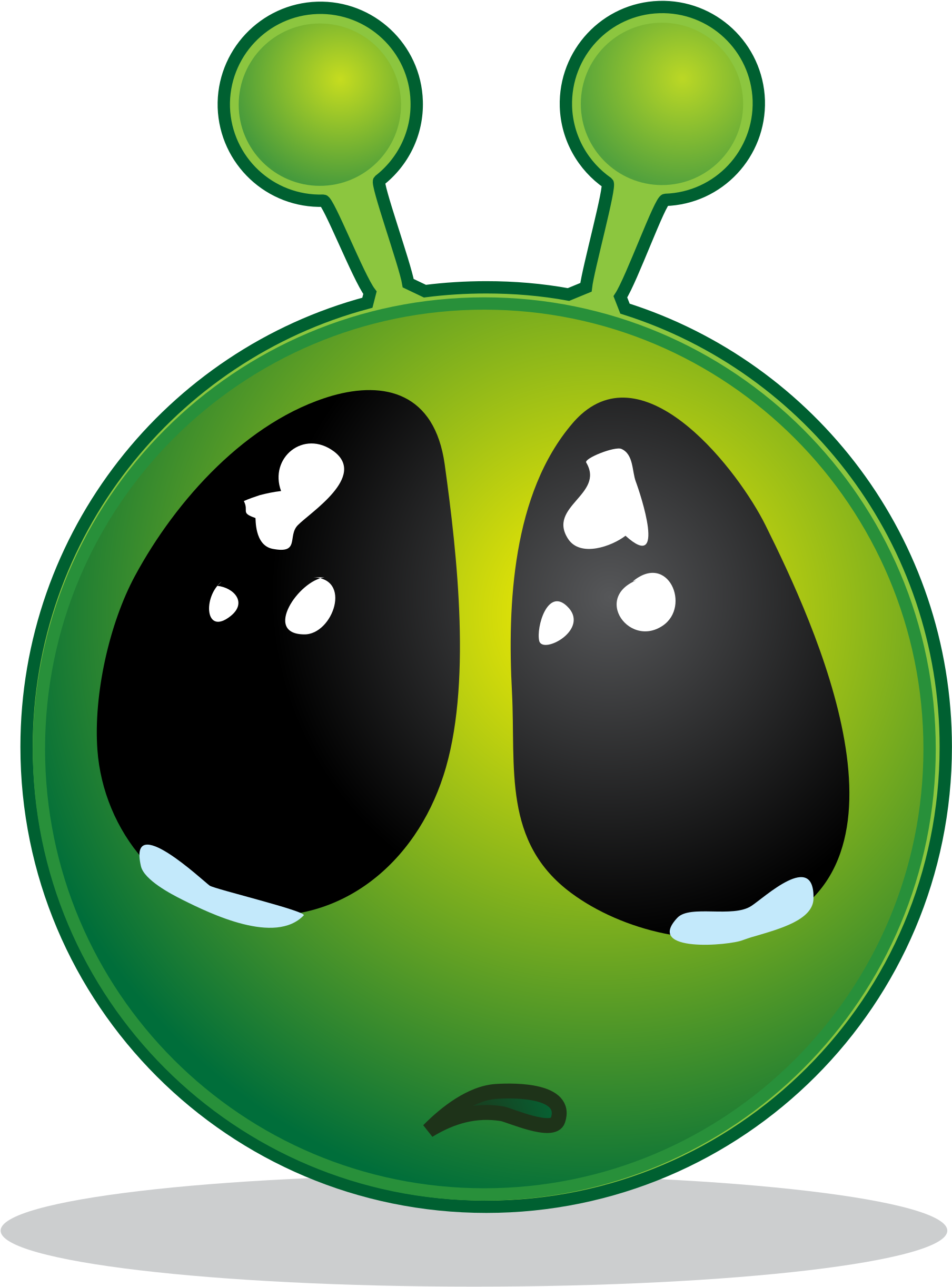 Big Sad Smiley - Smiley Alien (2000x2537)