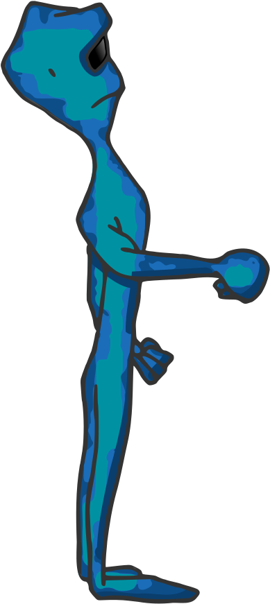 Alien Looking Up - Alien Looking Up (664x1000)