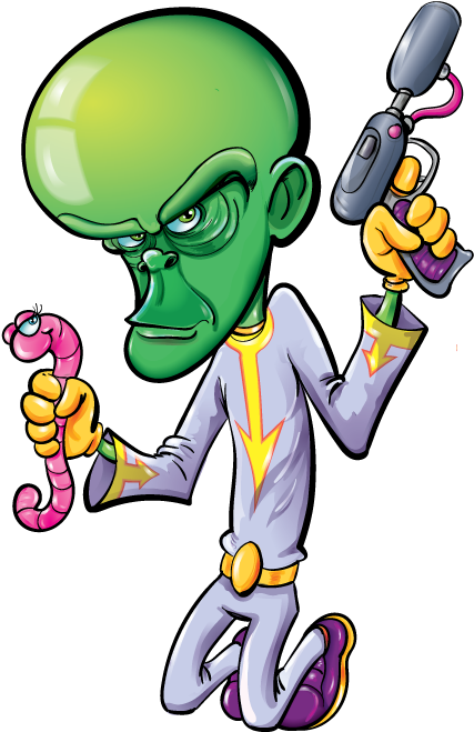 Alien Worm - Illustrator (458x700)