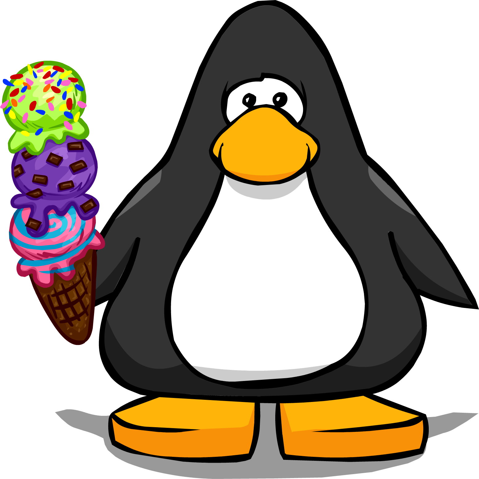 Penguin With A Top Hat (1554x1554)