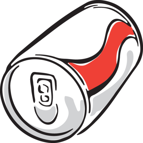 456 Soda Can - Vector Graphics (479x480)