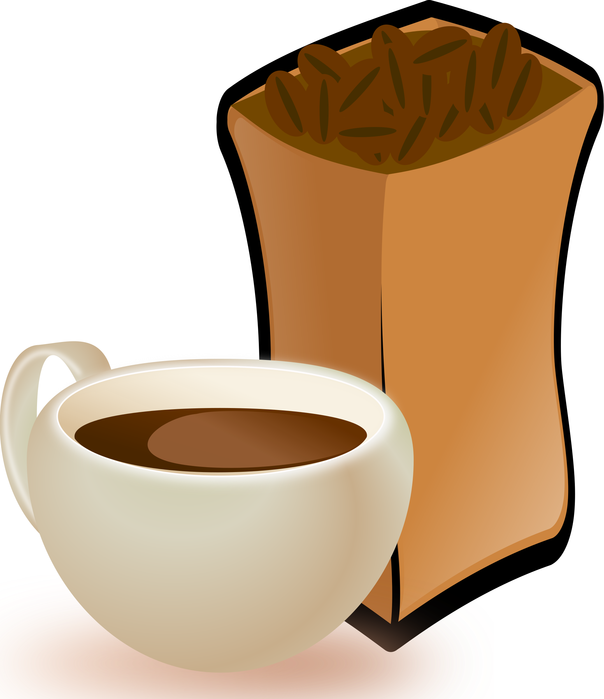Big Image - Coffee Beans Clip Art (2072x2400)