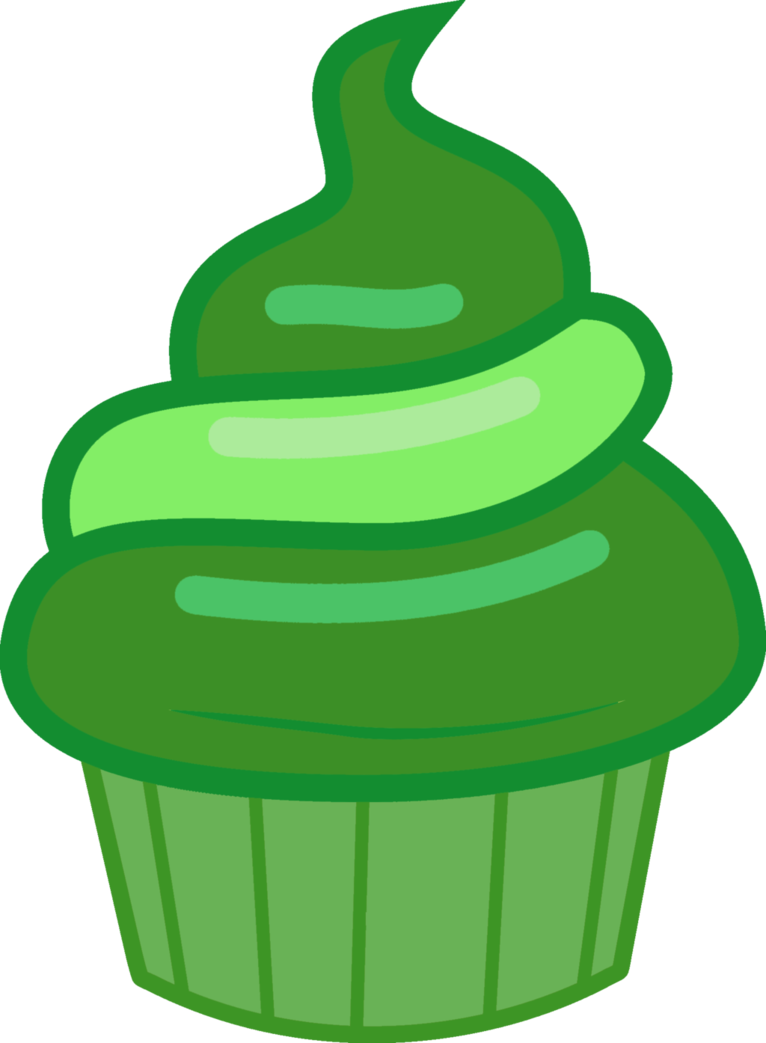 Minty Cupcake By Magicdog93 - Portable Network Graphics (1024x1394)