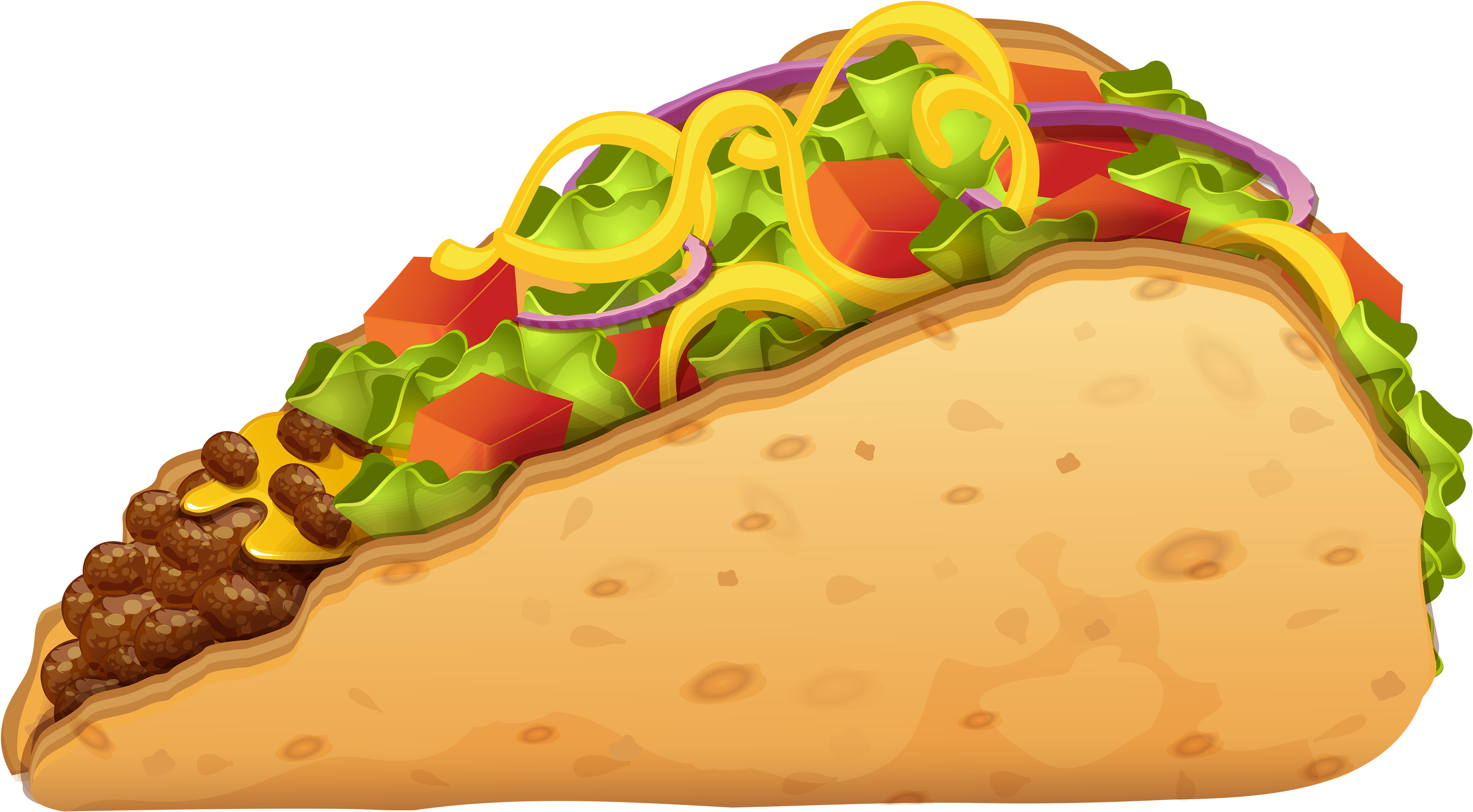 Sandwich With Onion And Lettuce Png Clipart - Sandwich Clipart Png (4000x2310)
