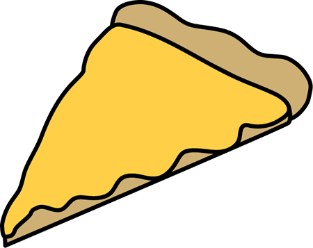 Clipart Innovational Ideas Clipart Cheese Pizza Slice - Cheese Pizza Clip Art (450x357)