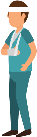 Person With Broken Arm - Hand (550x550)