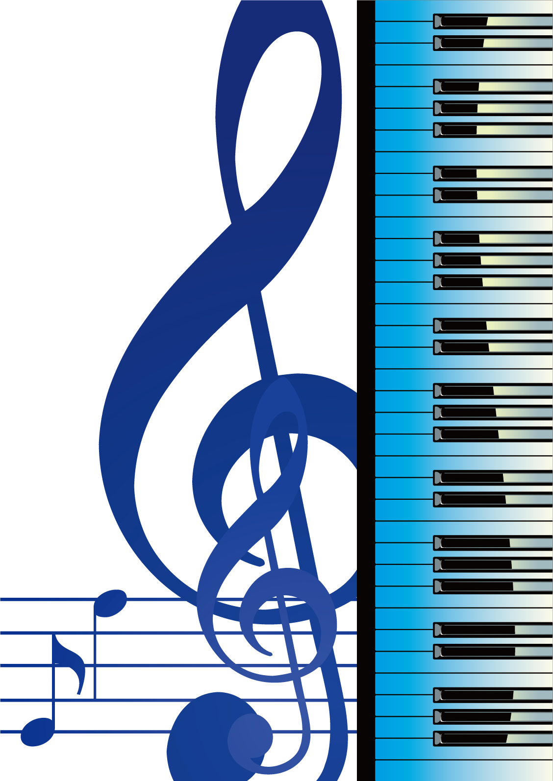 Musical Note Piano Render - Choirs (1128x1594)
