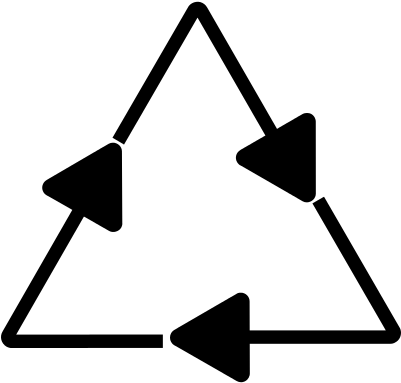 Recycle Triangle Vector - Triangle Recycle (400x400)