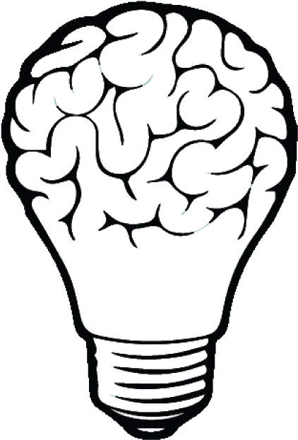 Brain Bulb - Bulb With Brain (666x644)