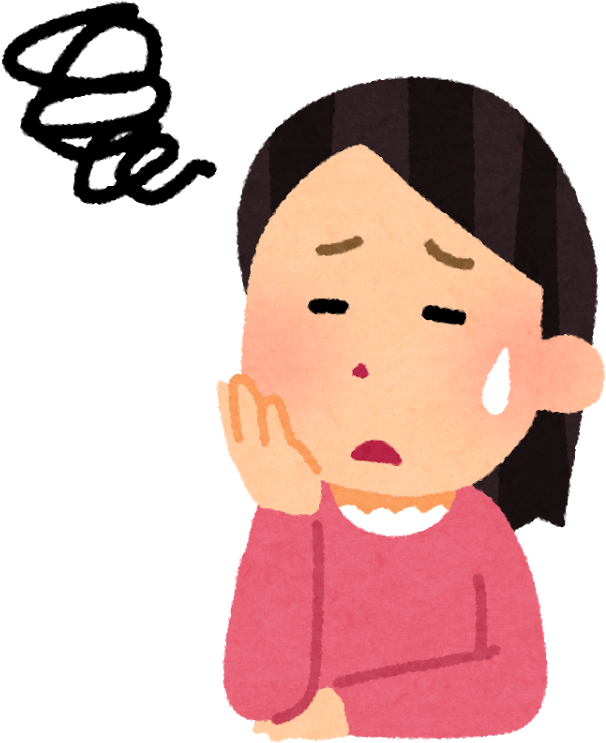 【2ch 막장】어머니 친구가 자기 아들의 결혼상대하고 대면하는 자리에서, 갑자기 「１０세 연하의 - 困っ た 顔 イラスト (719x800)