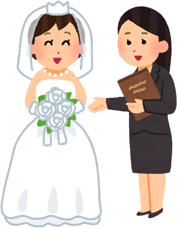 【2ch 막장】결혼식에 친구들을 초대했는데, 우리 친구 그룹에 가끔 얼굴을 내밀던 다른 친구가 - ウェディング プランナー フリー 素材 (706x800)