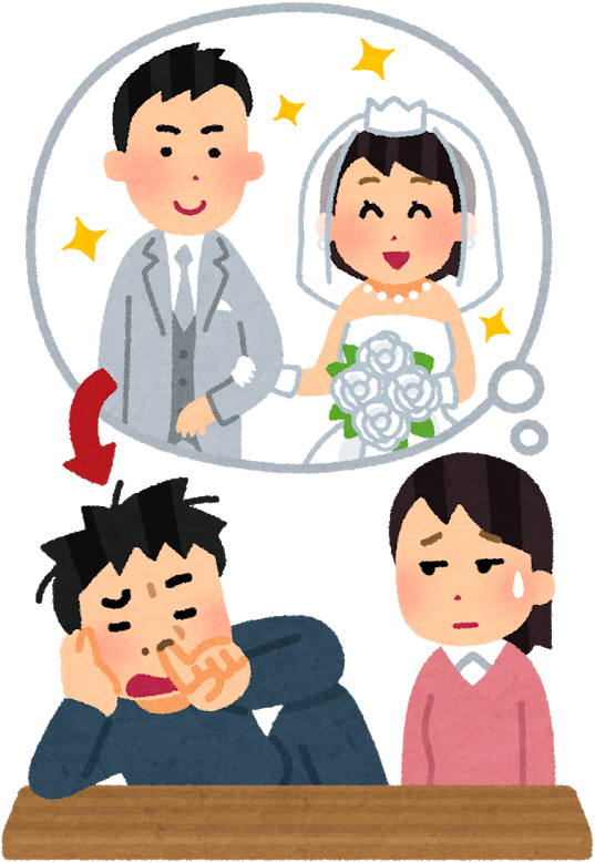 나는 30대 전반의 미혼으로 소위 모솔녀 10대부터 친구이던 Ａ는 밝은 아이였지만 결혼상대가 - 結婚 する (690x800)