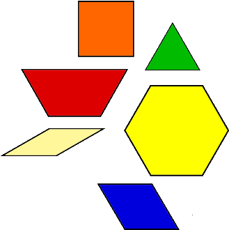Pattern Block Clip Art - Pattern Blocks (367x329)