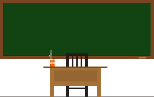 Blackboard Green Frame School Green Frame - กรอบ รูป นักเรียน (538x340)