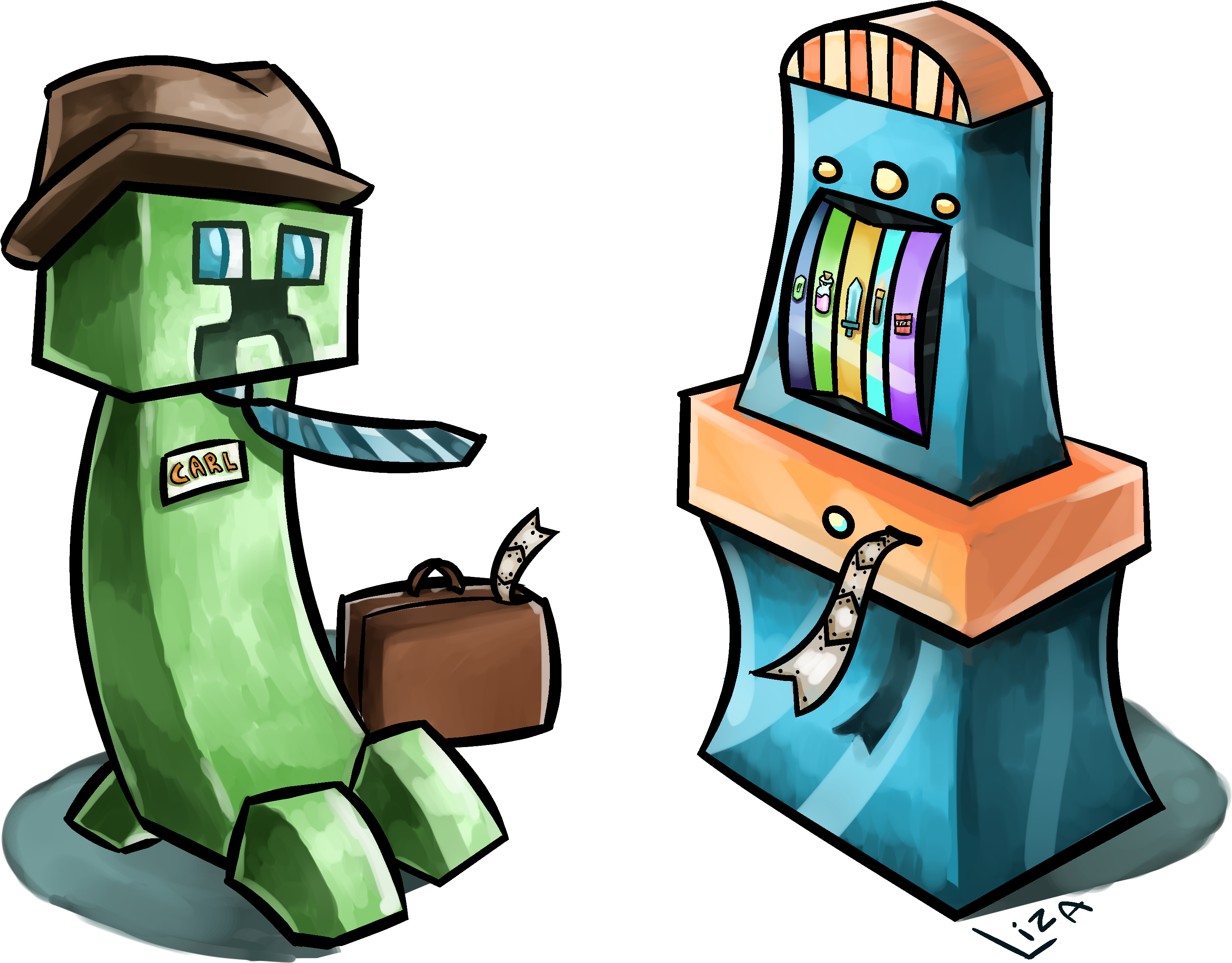 Minecraft Creeper Clip Art (3200x3000)