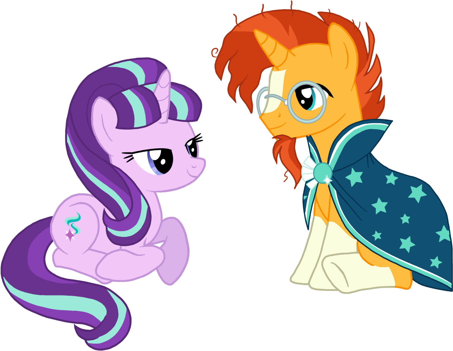 Starlight Glimmer X Sunburst (1600x1239)