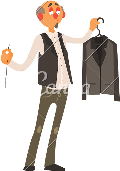Profession Tailor - Vector Graphics (800x800)