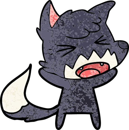 Angry Cartoon Fox - Drawing (543x550)