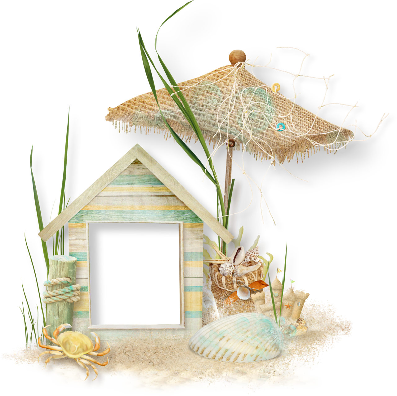 Mis Laminas Para Decoupage - Beach (1280x1277)