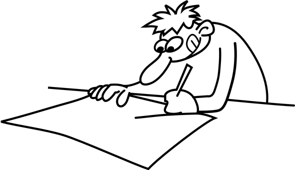 Scribbling Writing Student Write Draw Scho - Draw Clipart (590x340)