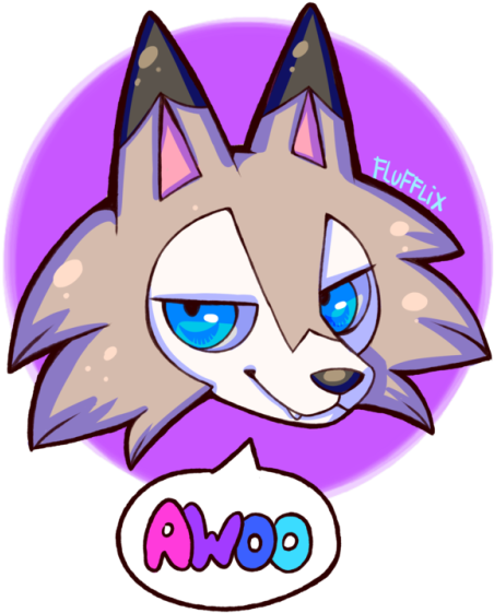Awoo - Cartoon (500x579)