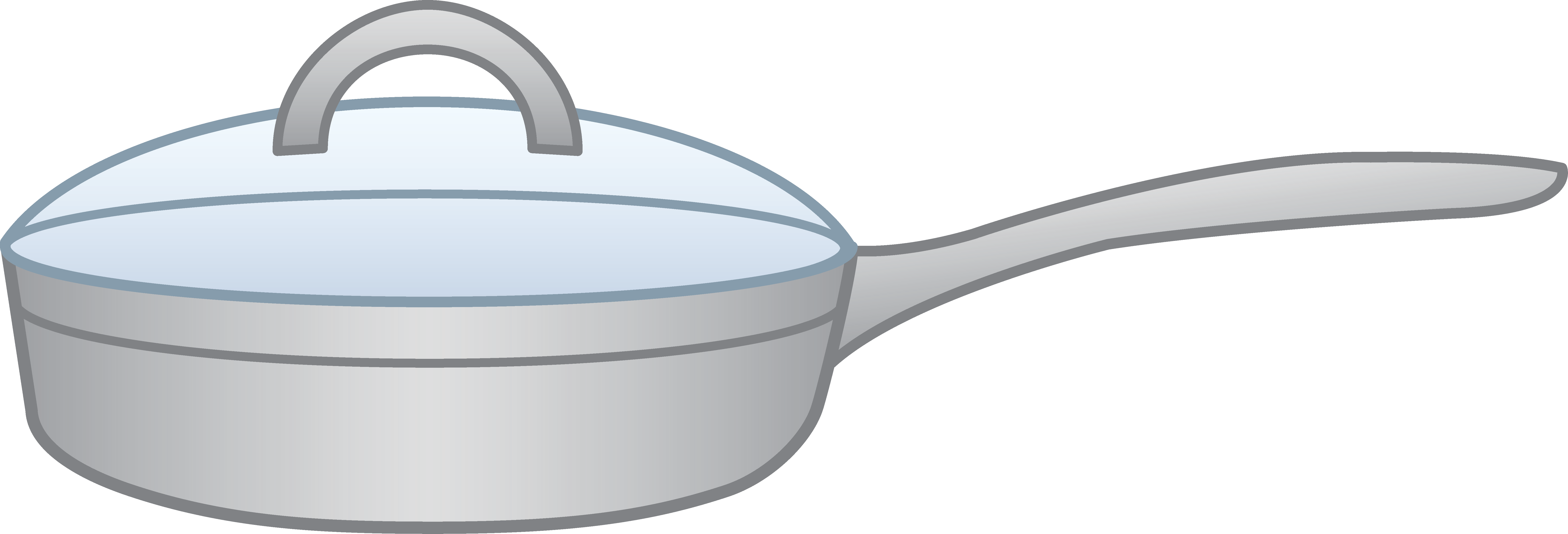 Frying Pan Clip Art - Clip Art (7391x2518)