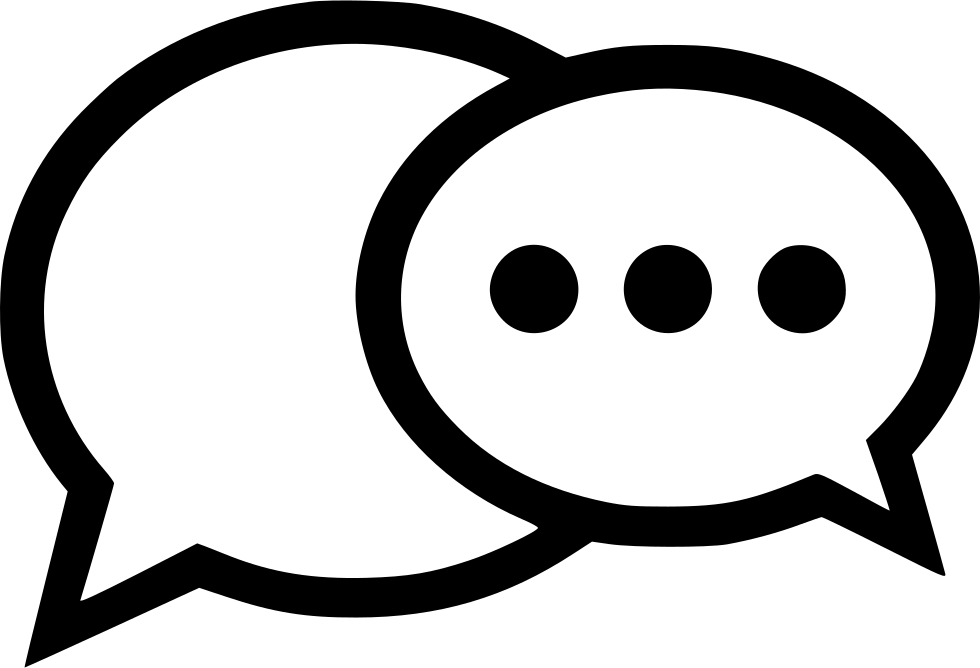 Bubbles Talk Chat Conversation More Wait Comments - Icon (980x668)
