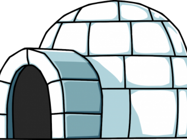 Igloo Clipart Background - Clip Art Igloo (640x480)