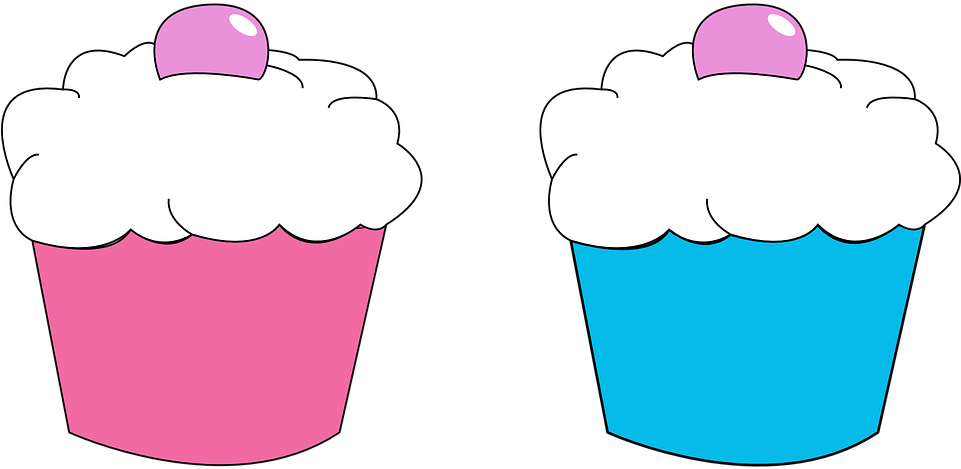 Funny Cupcake Cliparts 24, - Drawing (960x480)